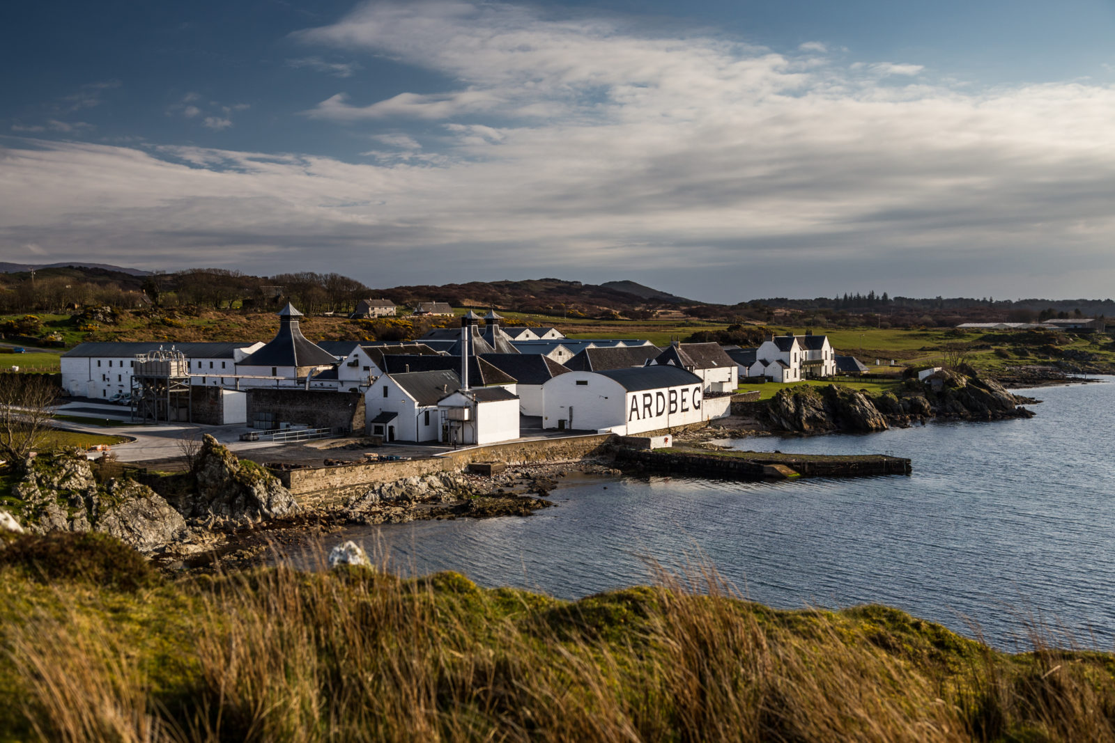 Photo of Ardbeg Distillery in Scotland